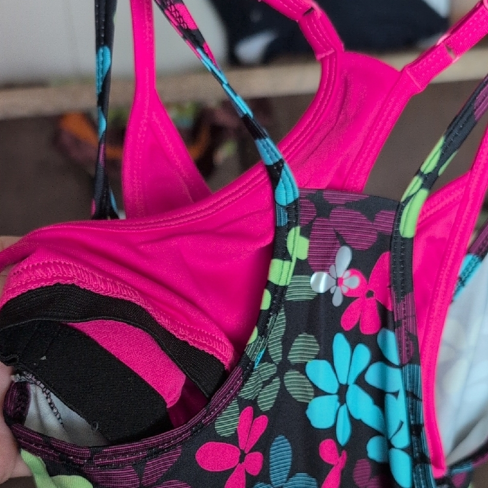 Floral Racerback Tank Top - Picture 4 of 4